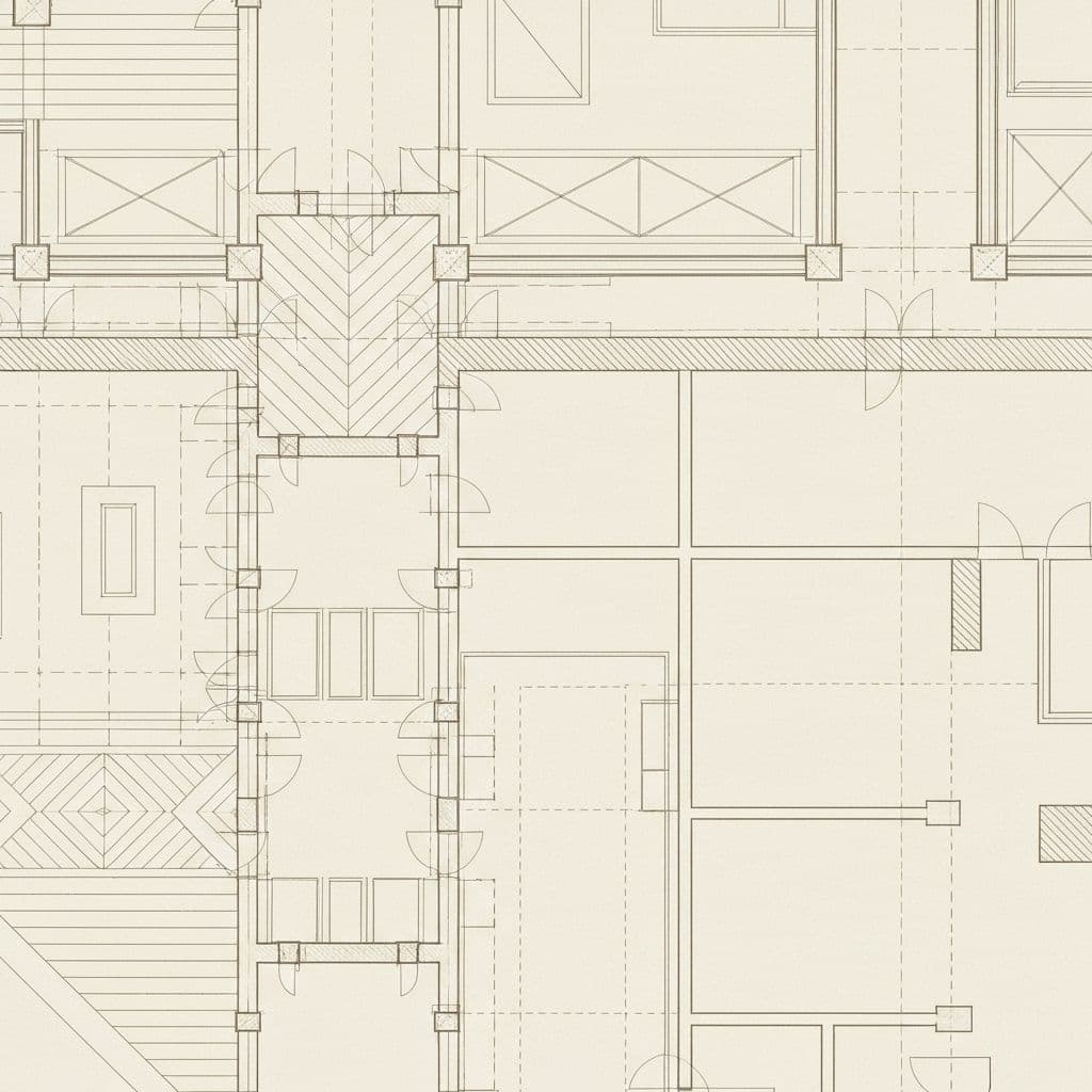 Motif architectural décoratif beige en arrière-plan